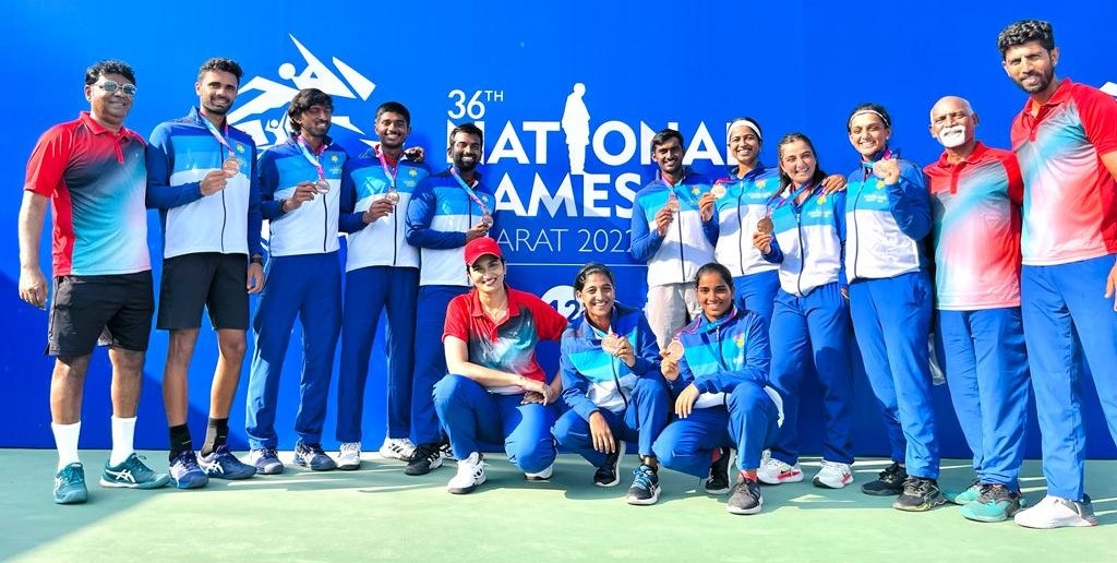 Karnataka end up with a tally of 8 medals  from tennis